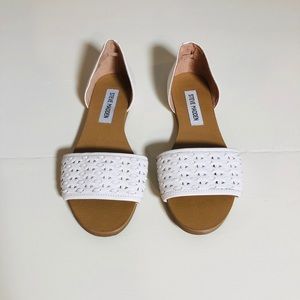 Steve Madden White Sandals